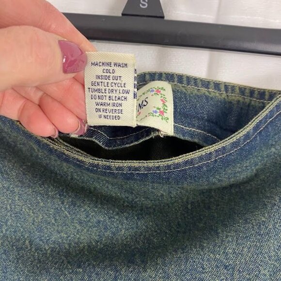 Tantrums Denim Wrap Fringe Western Long Skirt  Women's Medium. - Picture 13 of 13